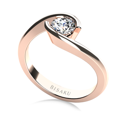 Zásnubný prsteň ružové zlato Joia