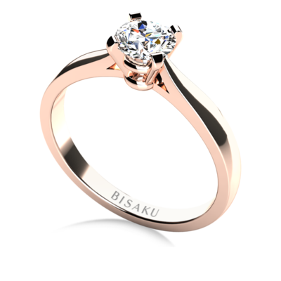 Zásnubný prsteň ružové zlato Noelia