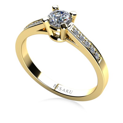 Zásnubný prsteň žlté zlato Corine
