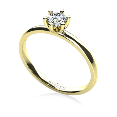 Zásnubný prsteň žlté zlato Caira