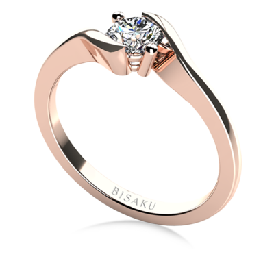 Zásnubný prsteň ružové zlato Maris