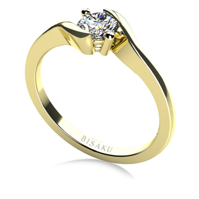 Zásnubný prsteň žlté zlato Maris