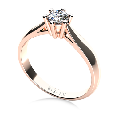 Zásnubný prsteň ružové zlato Serah