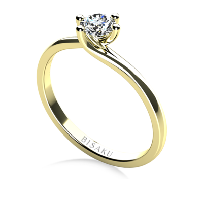 Zásnubný prsteň žlté zlato Rosalie