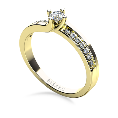 Zásnubný prsteň žlté zlato Jasmine