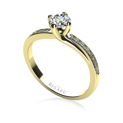 Zásnubný prsteň žlté zlato Amaris