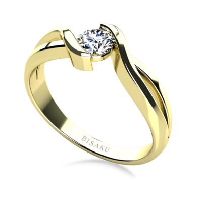 Zásnubný prsteň žlté zlato Anais