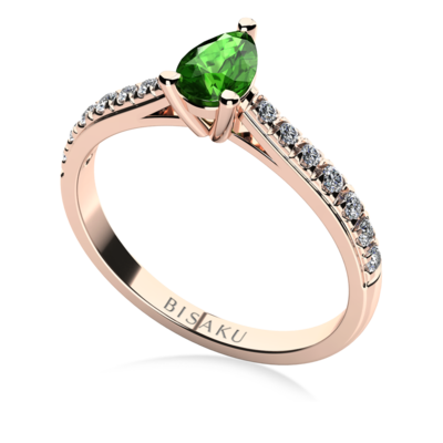 Zásnubný prsteň ružové zlato Eliza