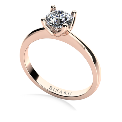 Zásnubný prsteň ružové zlato Jenna