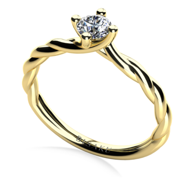 Zásnubný prsteň žlté zlato Lara