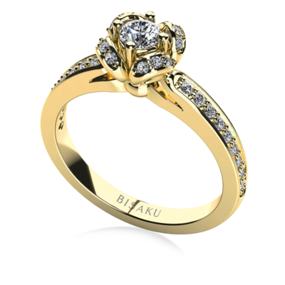 Zásnubný prsteň žlté zlato Judy