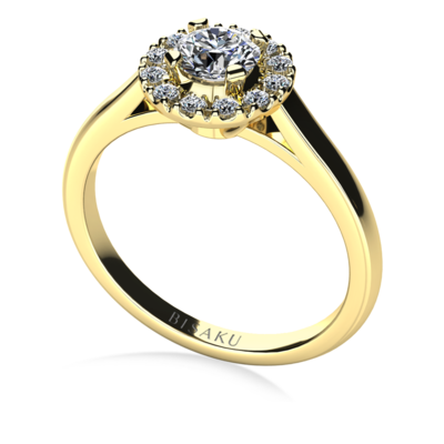 Zásnubný prsteň žlté zlato Naomi