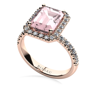 Zásnubný prsteň ružové zlato ArianaII