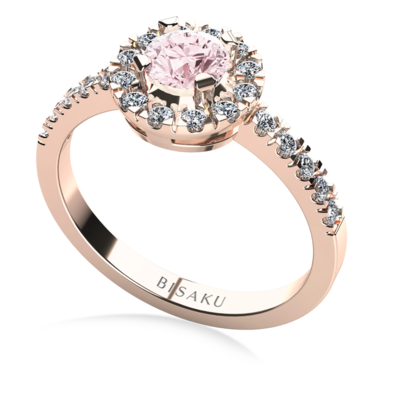 Zásnubný prsteň ružové zlato MylaPink
