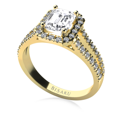 Zásnubný prsteň žlté zlato Odette