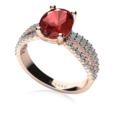Zásnubný prsteň ružové zlato AmiraIII